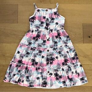 Like new Girls Medium (9/10) Twirly Sundress - Pink/Blue/White -  🏝️🌺